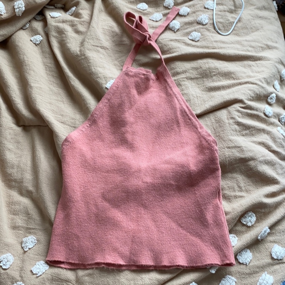 Pink halter tank